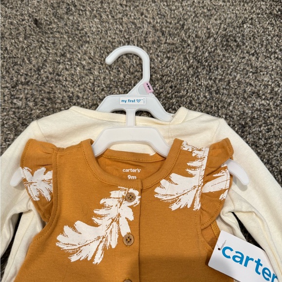 NWT Carters 2-piece Feather Bodysuit Dress and Cardigan - Picture 6 of 8